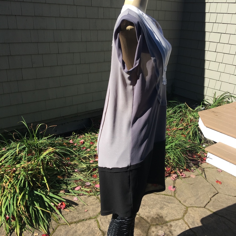 Small Sheer Color Block Bcbg Max Tunic Sleeveless - image 5